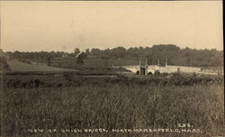 View of Union Bridge North Marshfield, MA Postcard Postcard Postcard