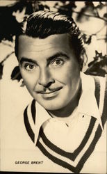 George Brent Head Shot Actors Postcard Postcard Postcard