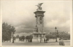 Large Monument in Park France Postcard Postcard Postcard