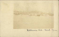 Harbor in Baltimore Postcard