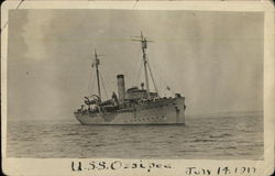 U.S.S. Ossipee Navy Postcard Postcard Postcard