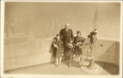 Family Portrait, Observation Deck, Empire State Building New York, NY Postcard Postcard Postcard