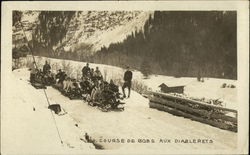 The Bobsled Couse at Les Diablerets Postcard