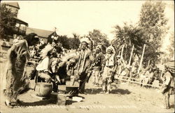 Native American Drummers in Northern Wisconsin Postcard