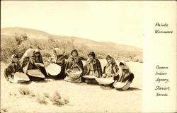 Paiute Winnowers, Carson Indian Agency, Stewart, Nevada Postcard