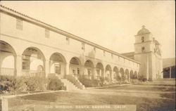 Old Mission Santa Barbara, CA Postcard Postcard Postcard