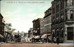 State Street from Genesee Street Postcard