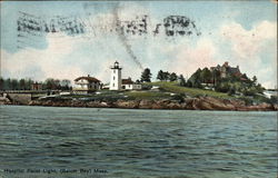 Hospital Point Light, Salem Bay Postcard