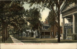 Queen's Avenue, Looking West from Wellington Street London, ON Canada Ontario Postcard Postcard Postcard