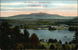 Mt. Wachusett, Westerly View Westminster, MA Postcard Postcard Postcard