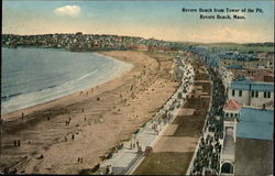 Beach from the Tower of the PIt Postcard