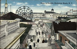 Scene at Seaside Rockaway Beach, NY Postcard Postcard Postcard