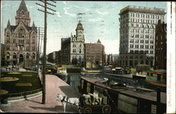 Clinton Square and Erie Canal Syracuse, NY Postcard Postcard Postcard