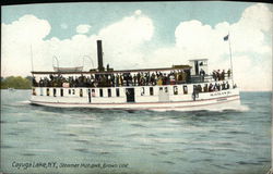 Steamer Mohawk, Brown Like Cayuga Lake, NY Postcard Postcard Postcard