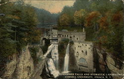 Triphammer Falls and Hydraulic Laboratory, Cornell University Ithaca, NY Postcard Postcard Postcard