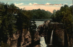 Triphammer Falls, from Bridge Ithaca, NY Postcard Postcard Postcard