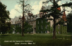 Lincoln Hall, Cornell University Postcard