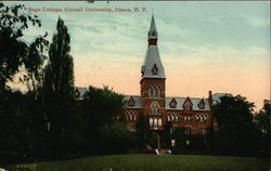 Sage College, Cornell Unviersity Postcard