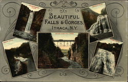 Falls & Gorges Ithaca, NY Postcard Postcard Postcard