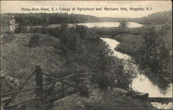 Rhode Island College of Agriculture and Mechanic Arts - Thirty-Acre Pond Kingston, RI Postcard Postcard Postcard