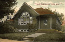 November Club House, First Woman's Club House Erected in New England Postcard