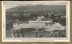 The Huntington from the Knabenshue Dirigible Balloon Pasadena, CA Postcard Postcard Postcard