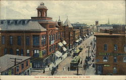 East Side of Main Street, South from Ward Street in 1905 Brockton, MA Postcard Postcard Postcard