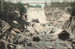 Rocks and Falls Above Natural Bridge Postcard