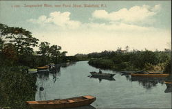 Saugatuck River, near Pond Street Postcard