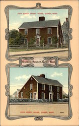 Historic Houses - John Adams' House & John Quincy Adams' House Massachusetts Postcard Postcard Postcard