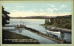 Endicott Rock and Mail Steamer, Uncle Sam, Weirs Postcard