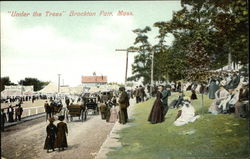 Under the Trees, Brockton Fair Massachusetts Postcard Postcard Postcard