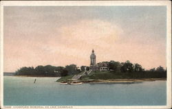 Champlain Memorial on Lake Champlain Crown Point, VT Postcard Postcard Postcard