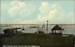 Peaks Island and Harbor from Fort Allen Park Portland, ME Postcard Postcard Postcard