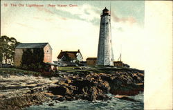 The Old Lighthouse New Haven, CT Postcard Postcard Postcard