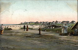 A Day by the Shore York Beach, ME Postcard Postcard Postcard