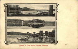 Scenes at Lake Morey Fairlee, VT Postcard Postcard Postcard