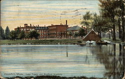 Lake Tupelo and Bradford Academy Haverhill, MA Postcard Postcard Postcard