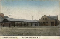 New B. & M. Station Postcard