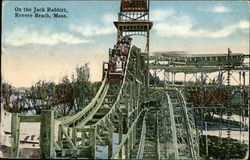 On the Jack Rabbit Revere Beach, MA Postcard Postcard Postcard