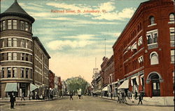 Railroad Street Postcard