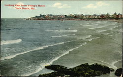 Looking East from Young's Hotel Postcard