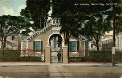 Main Entrance, Sailors' Snug Harbor Postcard