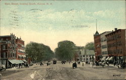 Main Street, Looking South Postcard