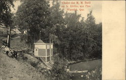 Chalet des M. M. Baril sur la Riviere aux Pins. Warwick, PQ Canada Quebec Postcard Postcard Postcard