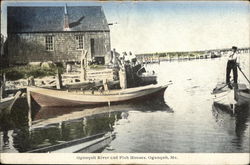 Ogunquit River and Fish Houses Postcard