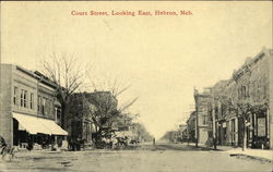 Court Street, Looking East Hebron, NE Postcard Postcard Postcard