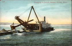 Dredging in Duluth Harbor Minnesota Postcard Postcard Postcard