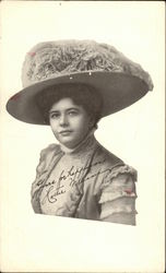 Hattie Williams in Fluffy Ruffles Postcard