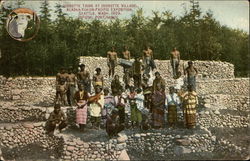 Igorette Tribe At Igorette Village, Alaska-Yukon-Pacific Exposition, Seattle, Wash. 1909 Postcard